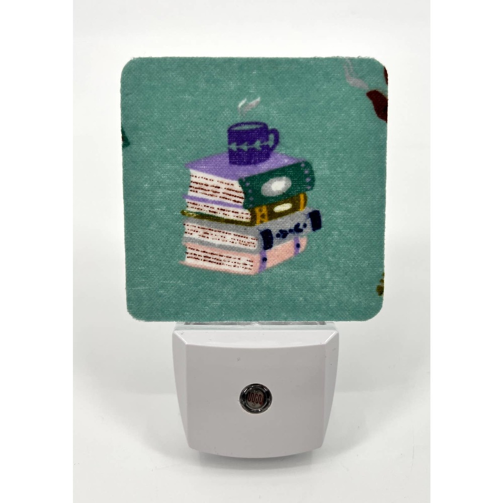 Book Worm Nightlight Home Decor Lighting LED Auto On Off Hallway Books